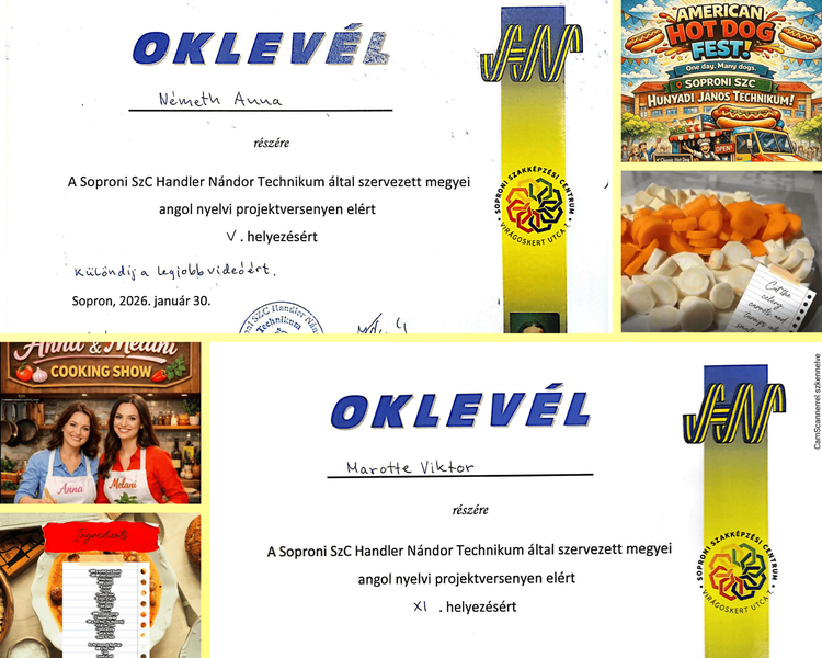 Szép eredmények a Handler Megyei Nyelvi Projektversenyen👏