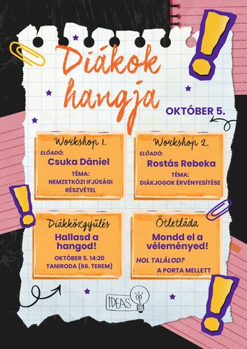 Diákok Hangja a Hunyadiban 📣