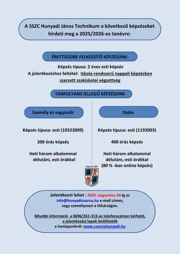 Ingyenes felnőttképzéseink